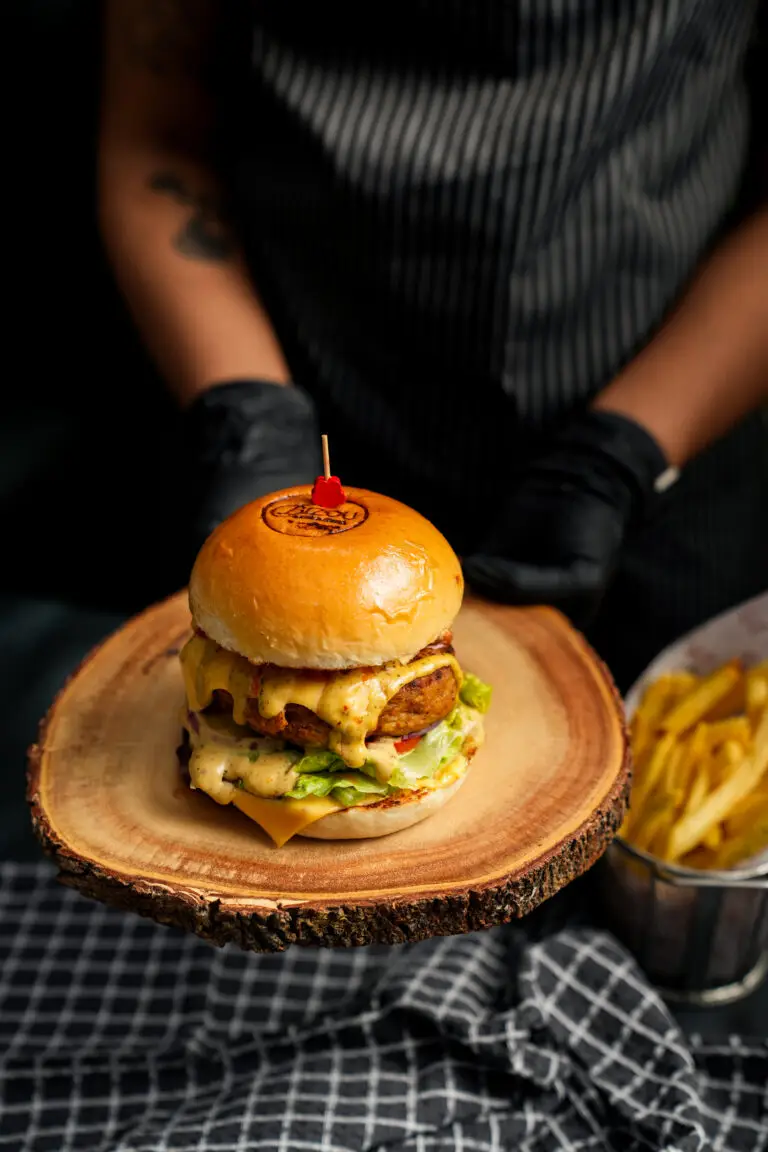 Lamb Burger served at bizou cafe & grill, alagesan road, saibaba colony, coimbatore